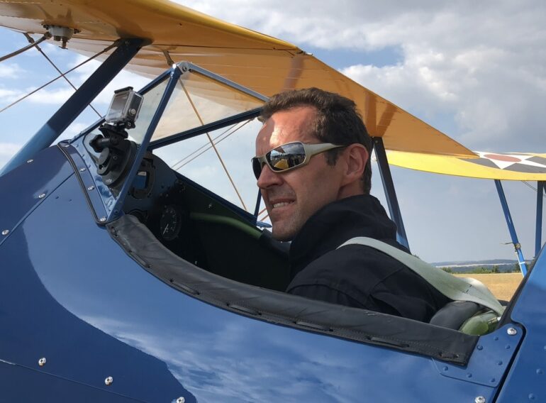 Gwenaël Servant Flying a Plane