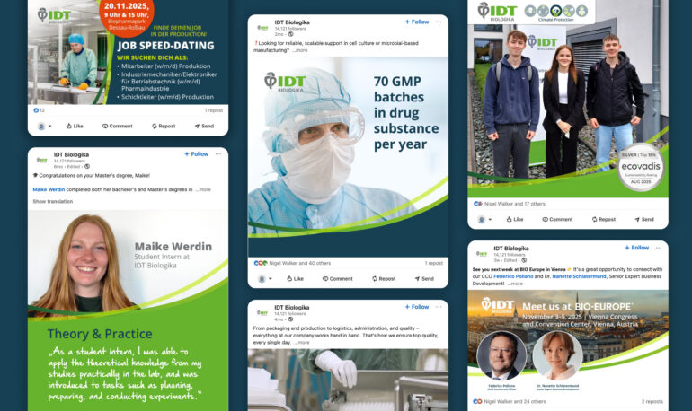 IDT Biologika Social Media