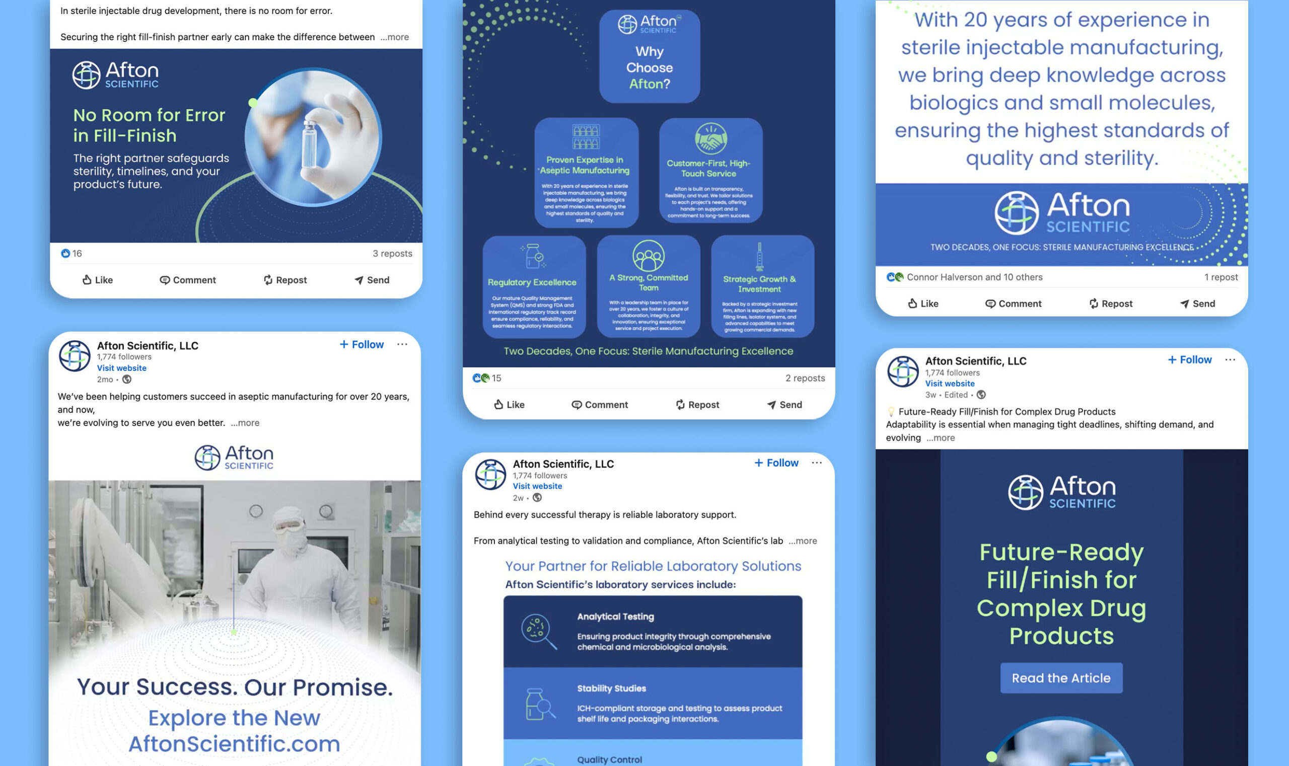 Afton Scientific - Social Media