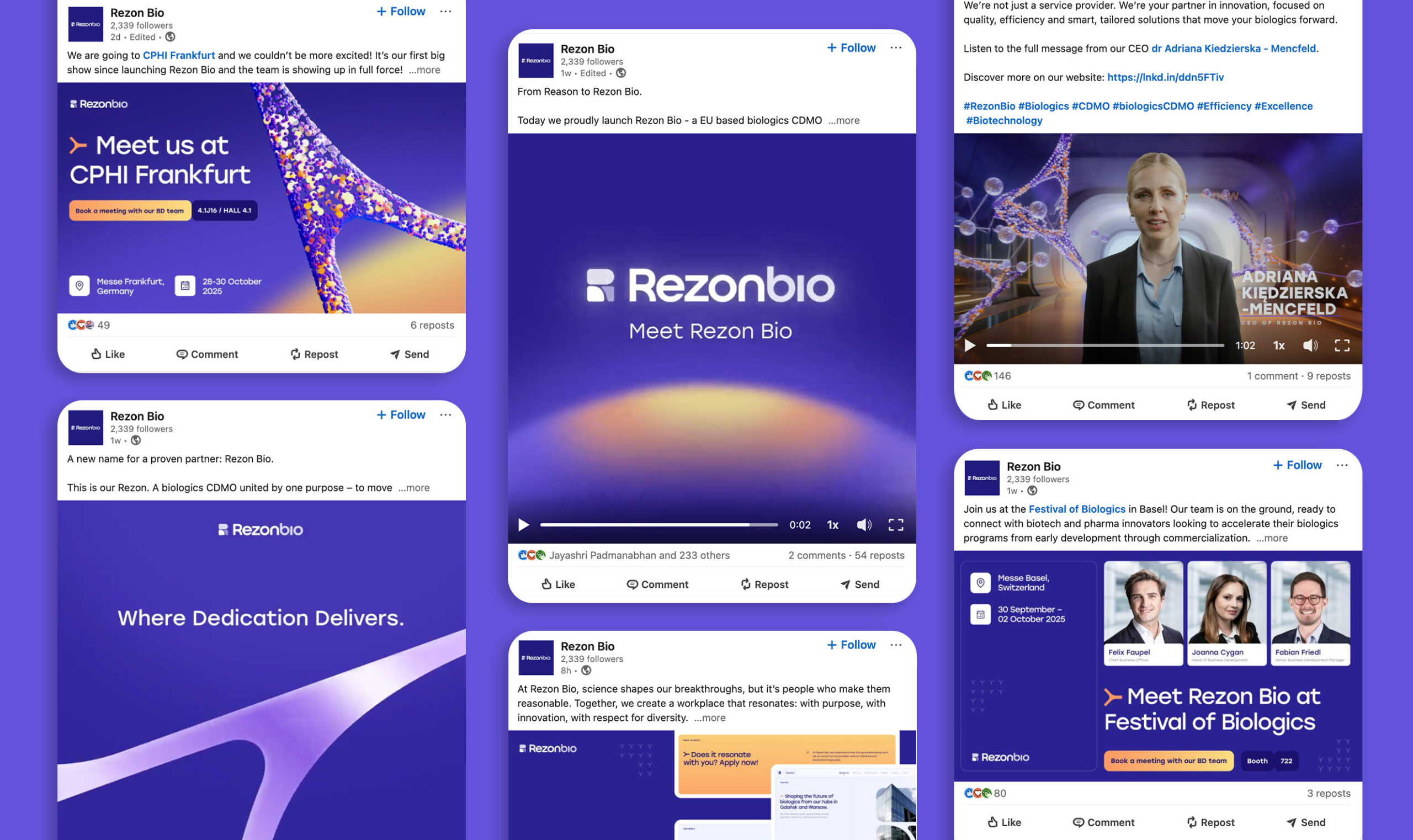 Rezon Bio Social Media