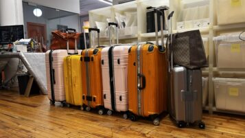 Suitcases in the Office