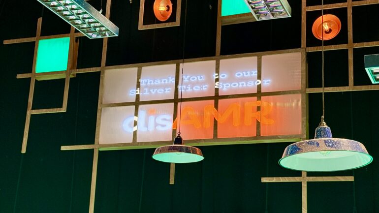 disAMR Logo on Stage