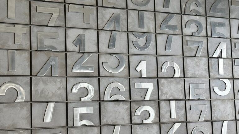 A Number Art Installation