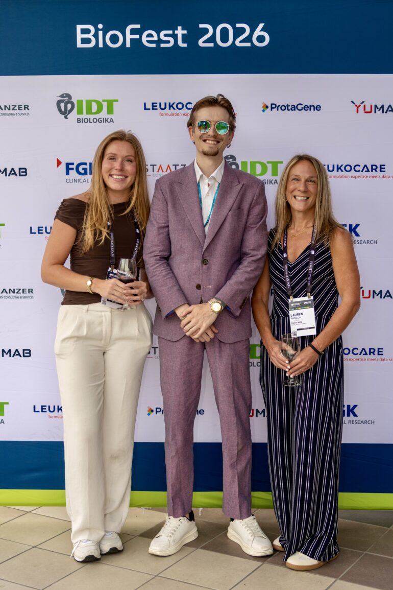 Kate, Connor, and Lauren at BioFest 2026