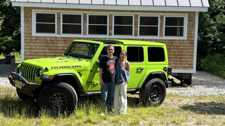 Lucas and Kiala in New Hampshire