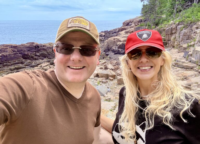 Nigel and Mary Lee in Maine