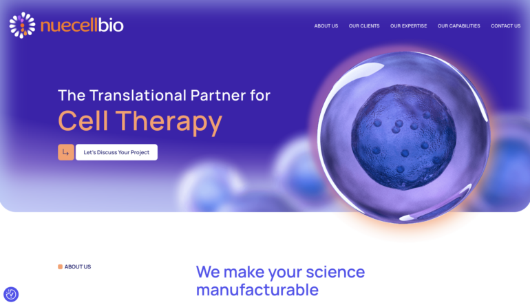NueCell Bio Website