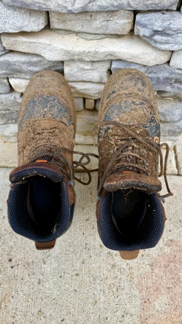 Muddy Work Boots