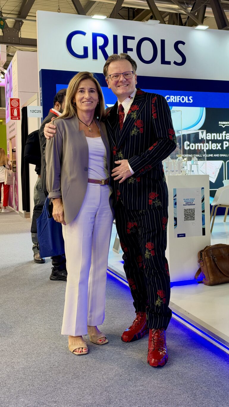 Nigel and Marga at CPHI